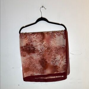 Elegant Floral Sheer Scarf